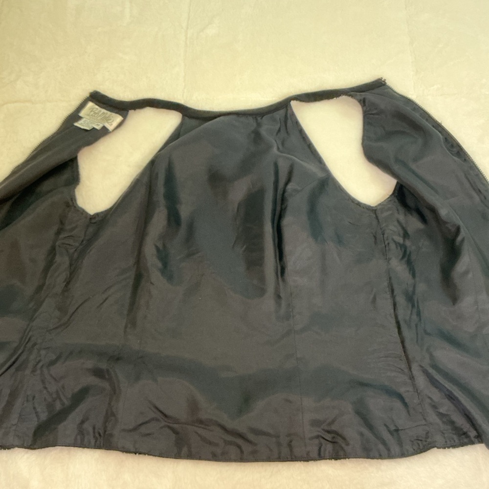 Vintage Black Sequin Halter Tank Top - Picture 4 of 8
